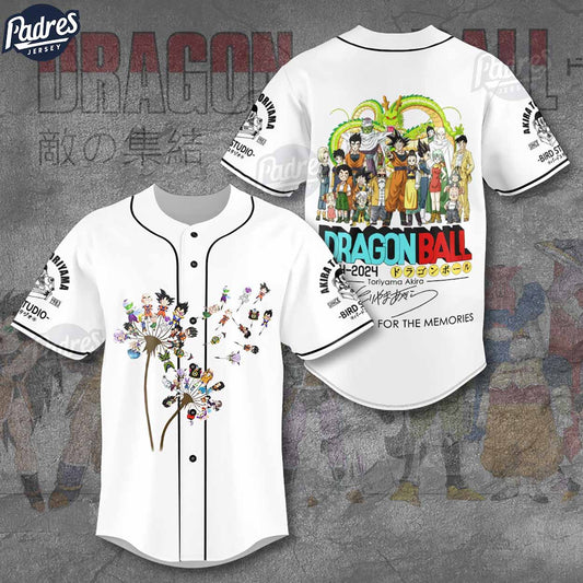 Dragon Ball Z Toriyama White Baseball Jersey - Padres Jersey Oasis: Elevate Your Baseball Style Game