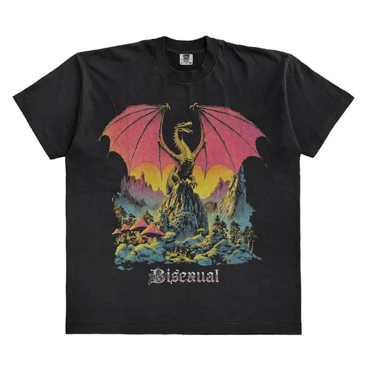 Dragon Bisexual Fantasy 60s T-Shirt Sweatshirt Hoodie