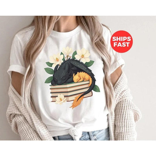 Dragon Lover Tee, Fourth Wing Dragon Merch, Booktok Gift, Abraxos Shirt, Book Club Apparel, Bookworm Gift, Bookish Fan, Book Club, Fantasy