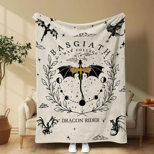 Dragon Pattern Blanket, 1 Count Soft Comfortable Throw Blanket, Bedroom Bedding Blankets, Decorative Warm Napping Blanket for Home Office Travel Camping, Home Decor Comfy Blanket