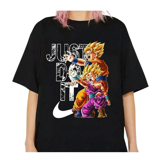 Dragonball Z Goku And Gohan Kamehameha Just Do It Shirt, Funny Cool Bunny Tee