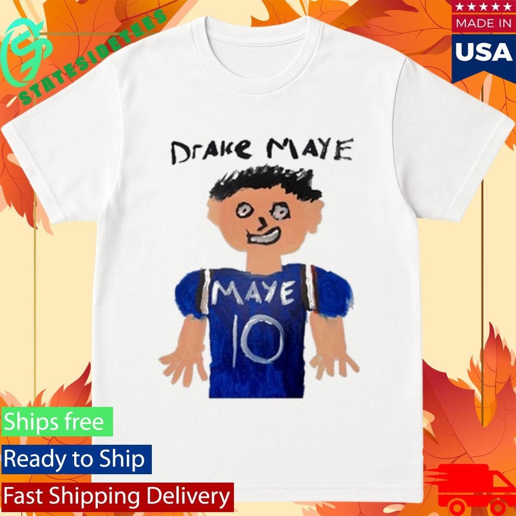 Drake Maye Painting White Shirt