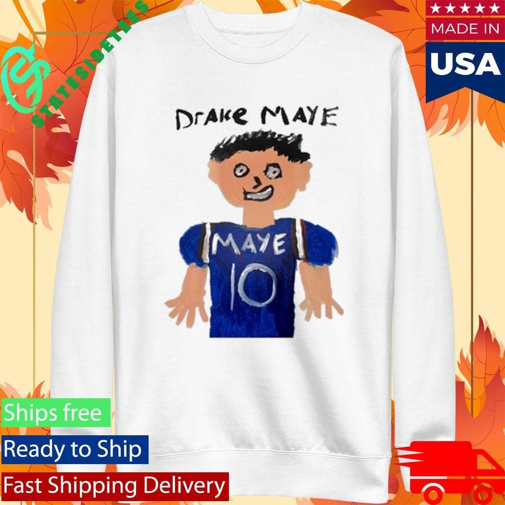 Drake Maye Painting White Shirt