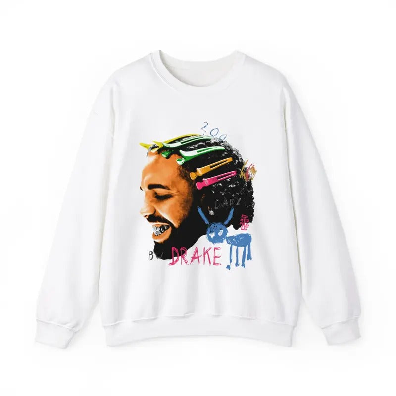 Drake Sweatshirt For All The Dogs White Shirt, Rap Tee Concert Shirt Hoodie | DripVista.com