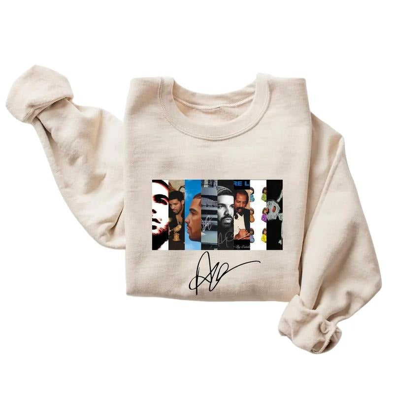 Drakee Best Albums With Signature T-Shirt Sweatshirt Hoodie, Gift For Music Fans