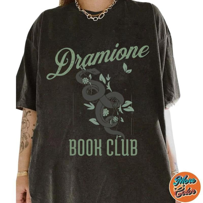 Dramione Book Club Shirt, Cotton Unisex T-Shirt, Crew Neck, Size S- 4XL, Menswear Top, Womenswear Top Underwear Streetwear