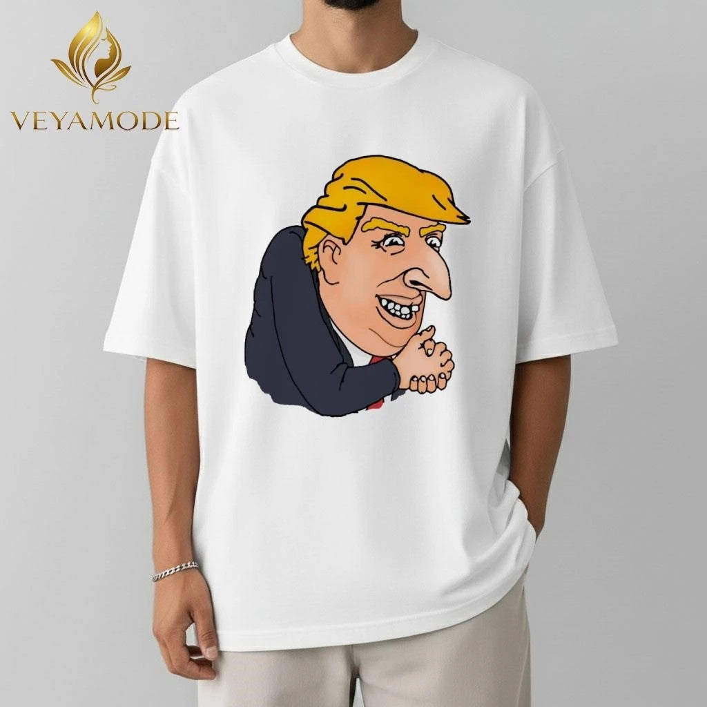 Draws Trump like a cool boss fight meme tee