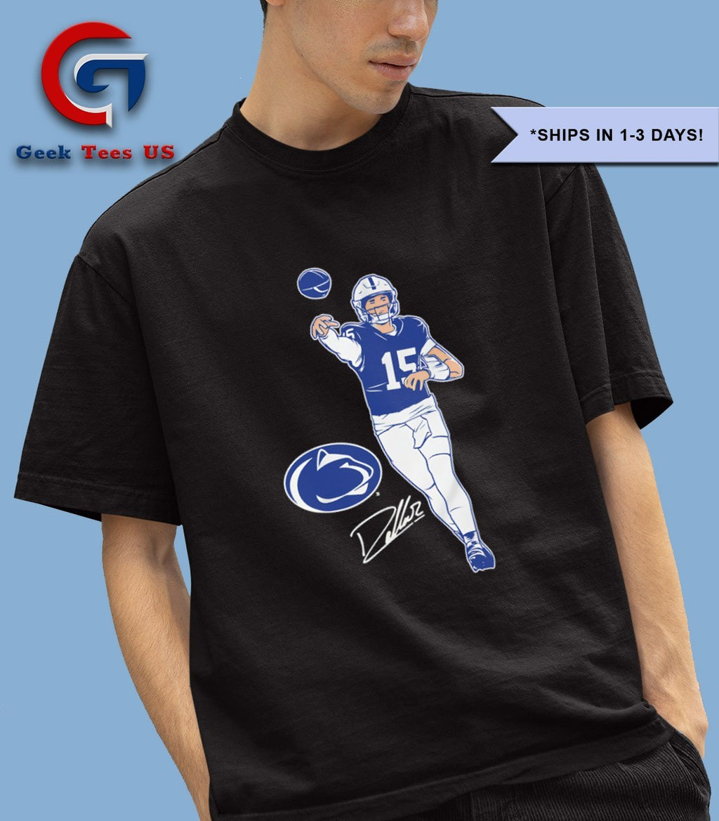 Drew Allar 15 Penn State Nittany Lions Football Superstar Pose signature shirt