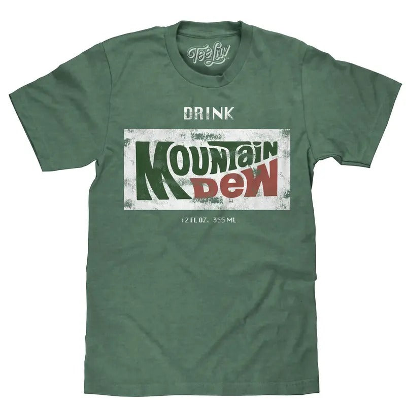 Drink Mountain Dew Logo T-Shirt - Green