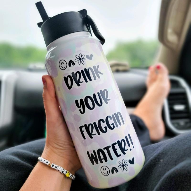 Drink Your Water 32 Oz Waterbottle T-Shirts, Hoodie, Sweatshirt | DripVista.com