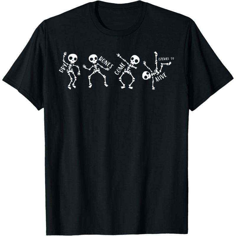 Dry Bones Come Alive Relaxed Funny Skeleton Dancing T-Shirt made in usa Hoodie, Sweatshirt | DripVista.com