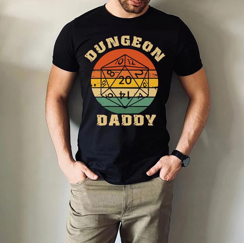 Dungeon Daddy T-shirt , DnD Dungeon Dad Shirt , Fathers Day Gift T-shirt
