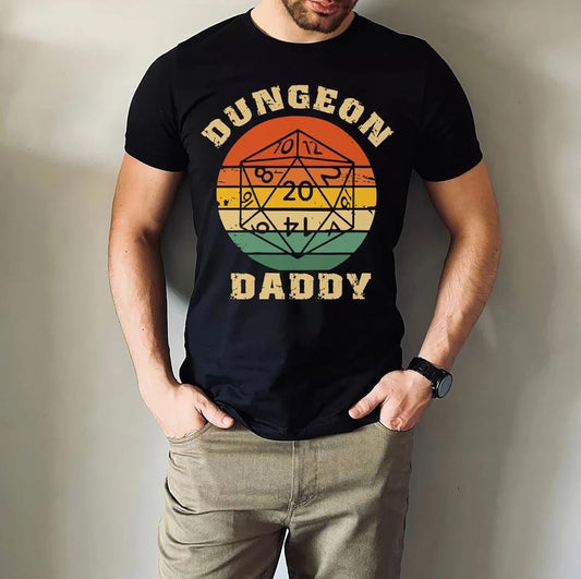 Dungeon Daddy T-shirt , DnD Dungeon Dad Shirt , Fathers Day Gift T-shirt