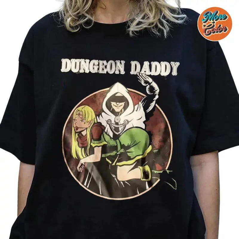 Dungeonn Daddy Shirts, Cotton Unisex T-Shirt, Crew Neck, Size S- 3XL, Menswear Top, Womenswear Top Underwear Streetwear