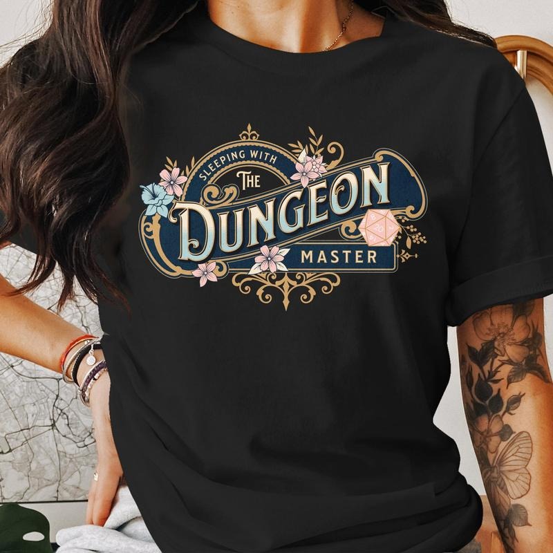 Dungeons And Dragons Sleeping With The Dungeon Master TShirt, Funny Dnd Tee, Tabletop Rpg Humor Shirt, Dungeon Master Gift