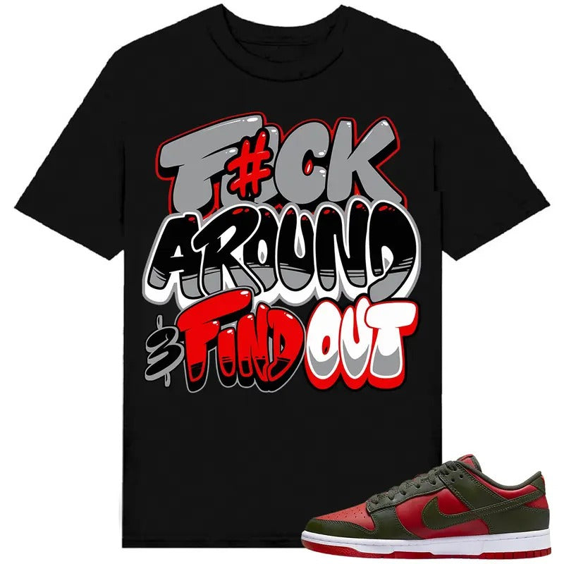 Dunk Low Mystic Red Shirt To Match Sneaker Fuch Around Hoodie, Sweatshirt | DripVista.com