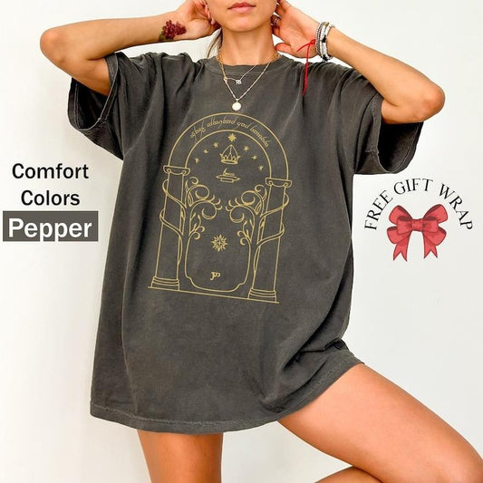 Durin's Door Shirt, Fantasy Book Lover Tee, Popular Dark Academia Tee, acotar merch, haunting adeline merch