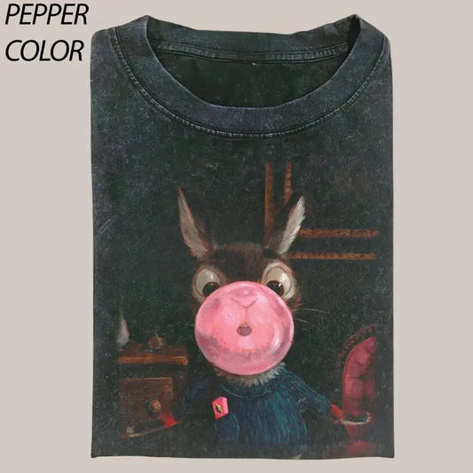 EQFZXCV Alison Friend Painting Art Funny Cute Animals Vintage Graphic Tee, Cat Lover T-shirt, Cat meme gift, meme shirts, Gift For him and her
