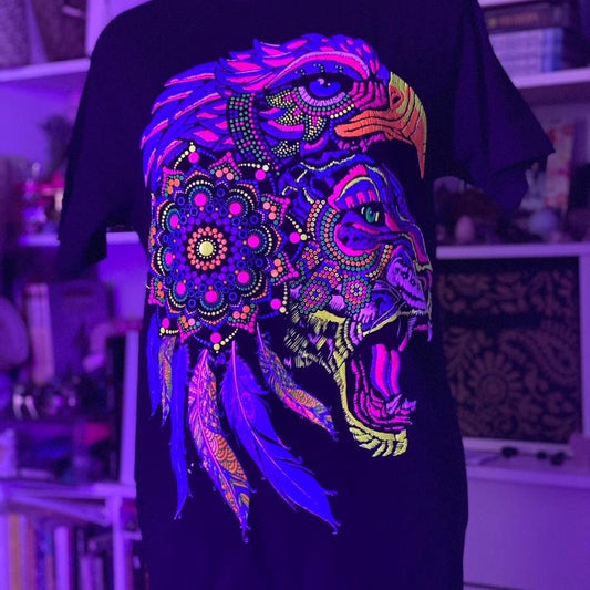 Eagle whit jaguar T-shirts Cotton