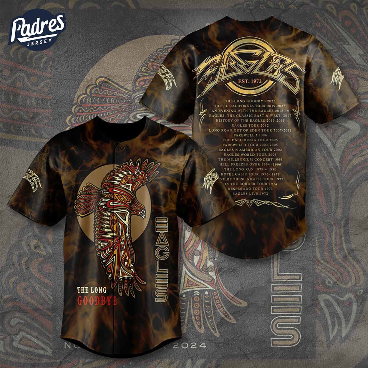 Eagles Rock Band Baseball Jersey - Padres Jersey Oasis: Elevate Your Baseball Style Game