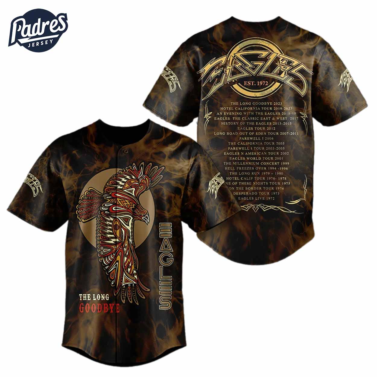 Eagles Rock Band Baseball Jersey - Padres Jersey Oasis: Elevate Your Baseball Style Game