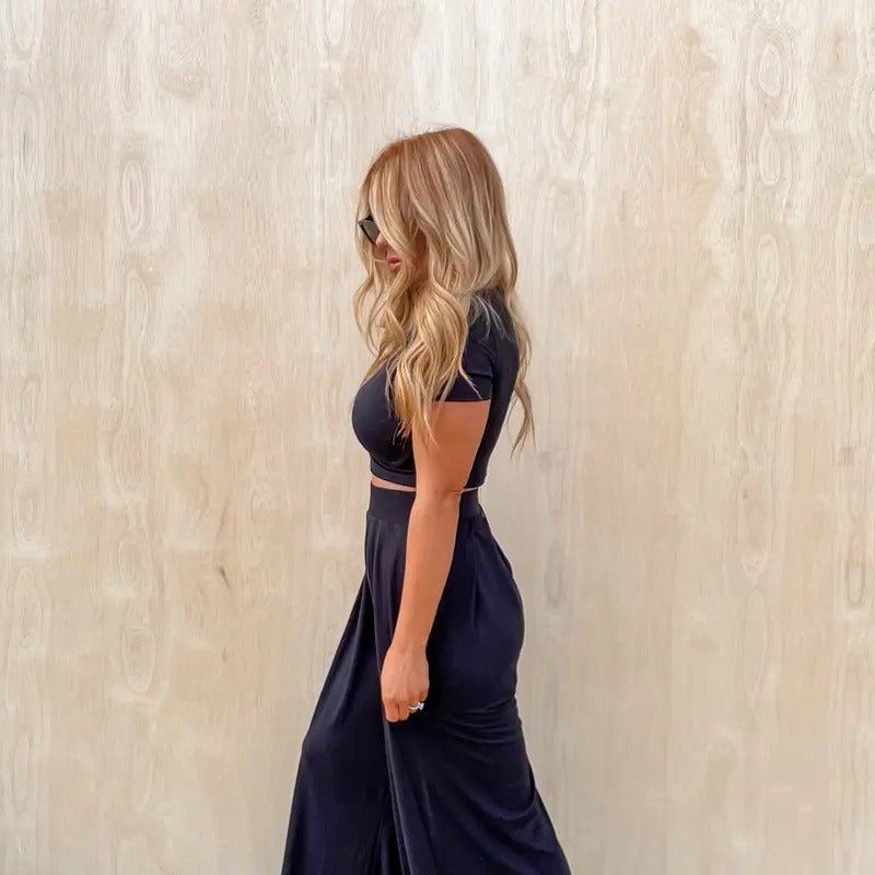 Early Start Black Two Piece Set