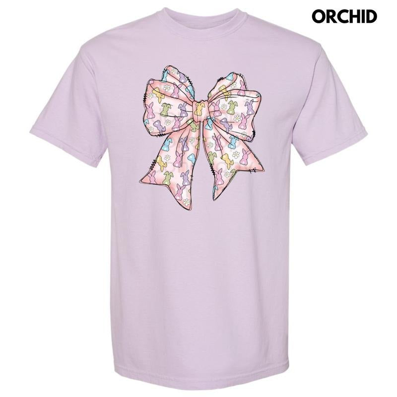 Easter Bunny Bow Comfort Colors T-Shirt Hoodie, Sweatshirt | DripVista.com