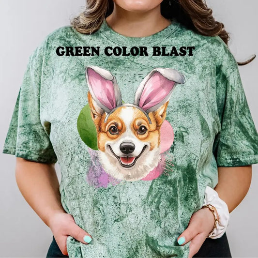 Easter Corgi Shirt ~ Unisex Apparel Relaxed Fit Printed In The USA Clothing Womenswear Casual Comfort Cotton Top Athletic Boho Chic