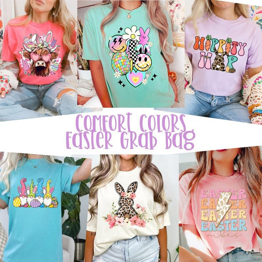 Easter Grab Bag - 2 T-Shirts Per Bag, 1717 Comfort Colors