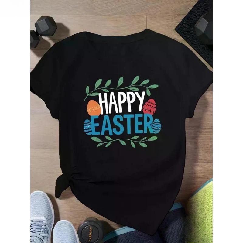 Easter Happy Large Size Women'WB shield T-Shirt
