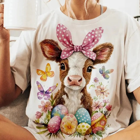 Easter Highland Baby DTF Transfers - THIS IS NOT A SHIRT