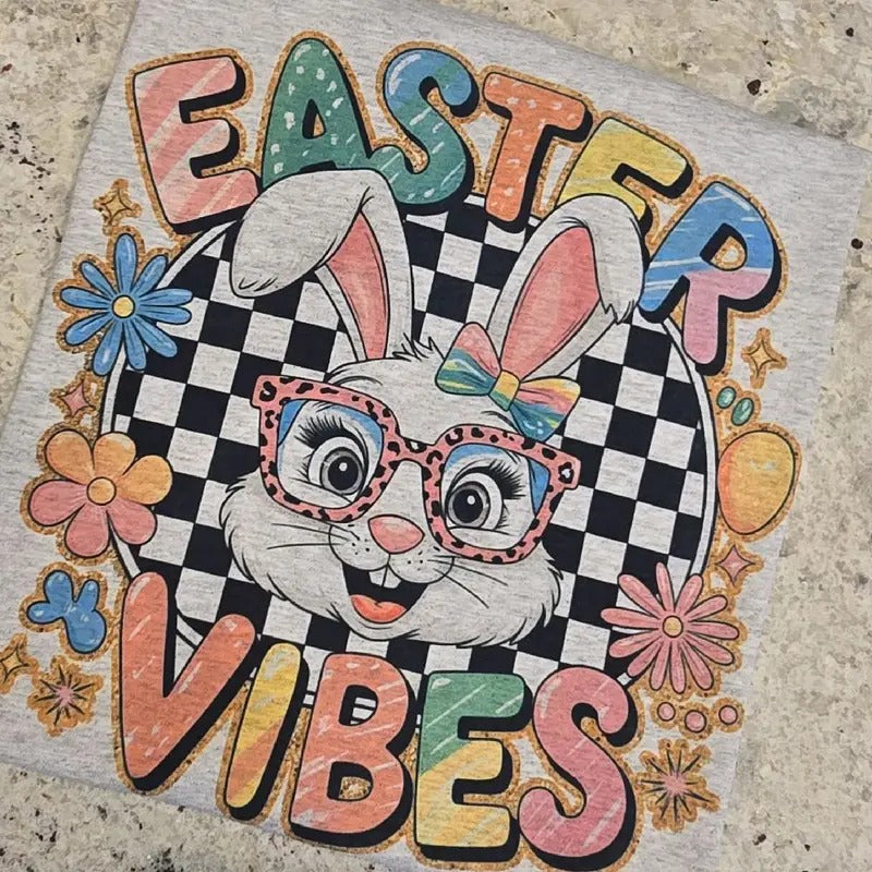 Easter Vibes Cute Graphic Tee or Sweatshirt Hoodie | DripVista.com