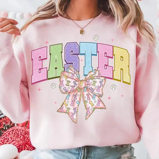 Easter words with Bow DTF Transfers - THIS IS NOT A SHIRT