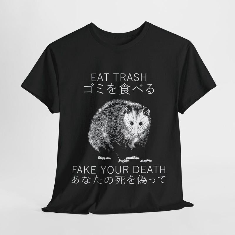 Eat trash, Fake your death Opossum T-Shirt Hoodie, Sweatshirt | DripVista.com