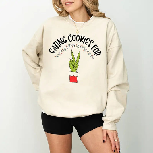 Eating Cookies for Two Sweatshirt, Christmas Maternity Sweatshirt, Christmas Pregnancy Sweatshirt, Pregnancy Announcement Shirt, Mom to Be Gift