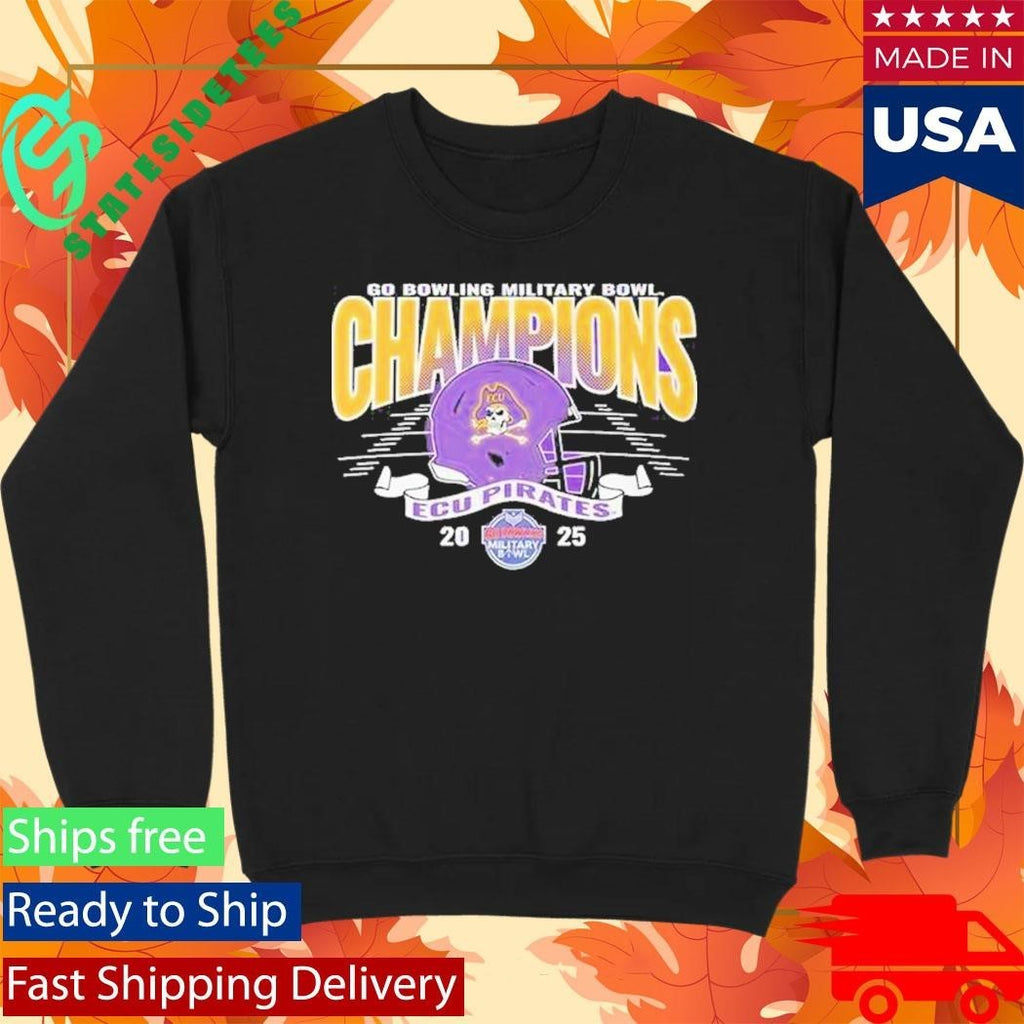 Ecu Pirates 2025 Military Bowl Champions Shirt