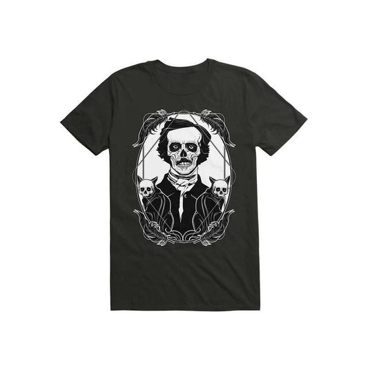 Edgar Allan Poe Nevermore Gothic Literature Writer Portrait Vintage Shirt