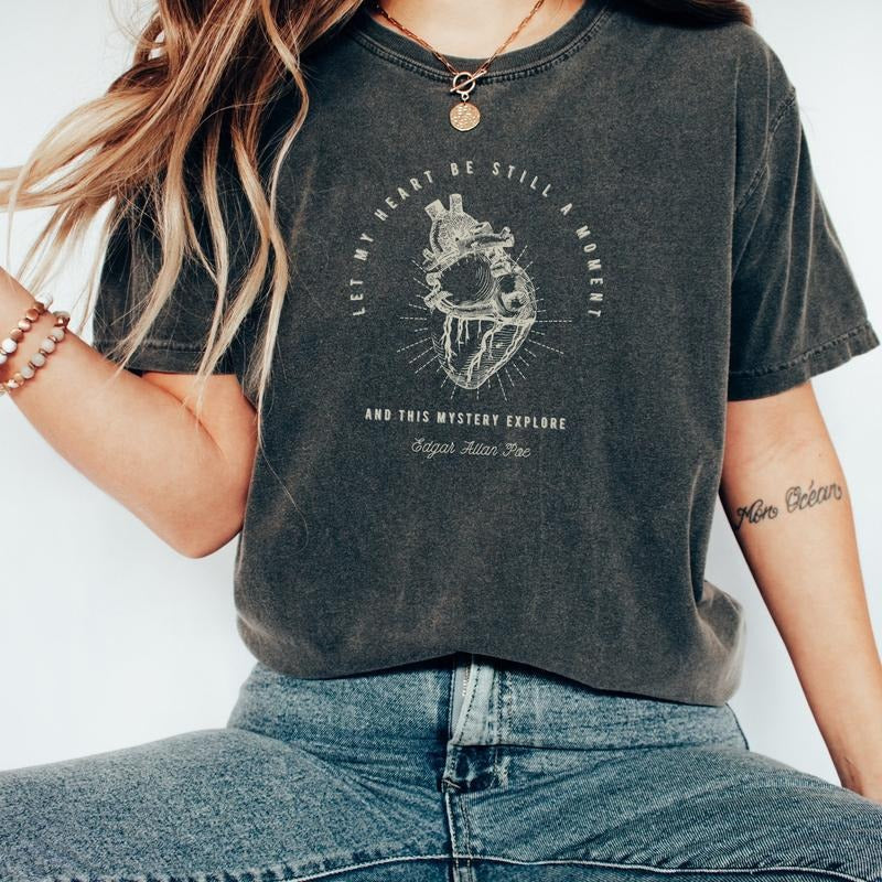 Edgar Allan Poe Poet Shirt  T-shirt Dark Academia Shirt Bookish shirt Literary shirt Hoodie, Sweatshirt | DripVista.com