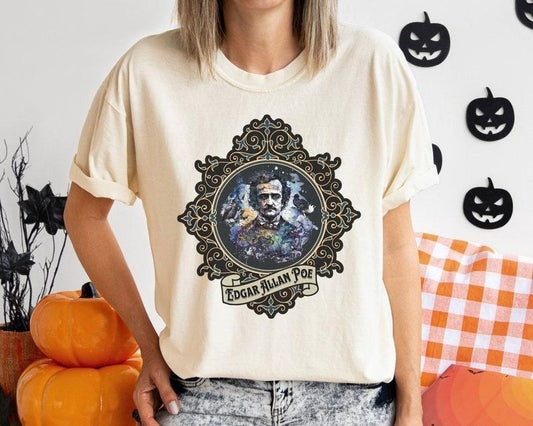Edgar Allan Poe Shirt, Poet, Poetry Lover Tee, Book, Reading Lover Shirt, , Gothic, Light Academia Gifts, Comfort Colours TShirt