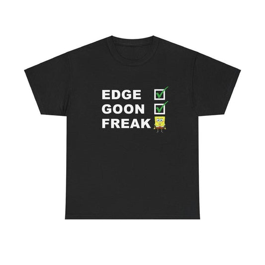 Edge Goon FreakBob Tee Bold and Quirky Design for Meme and Cartoon Enthusiasts