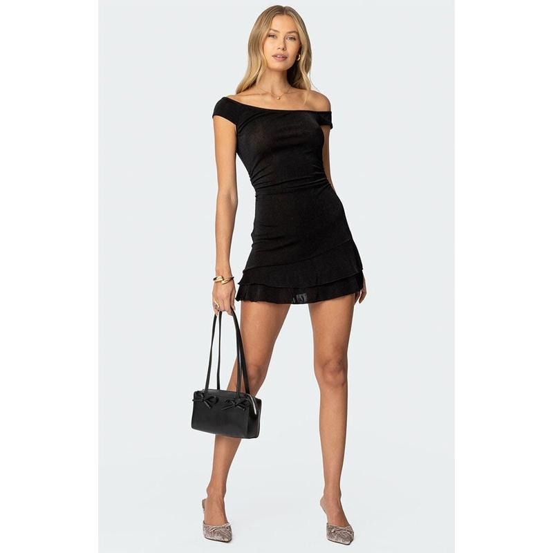 Edikted Women's Carey Asymmetric Mini Dress