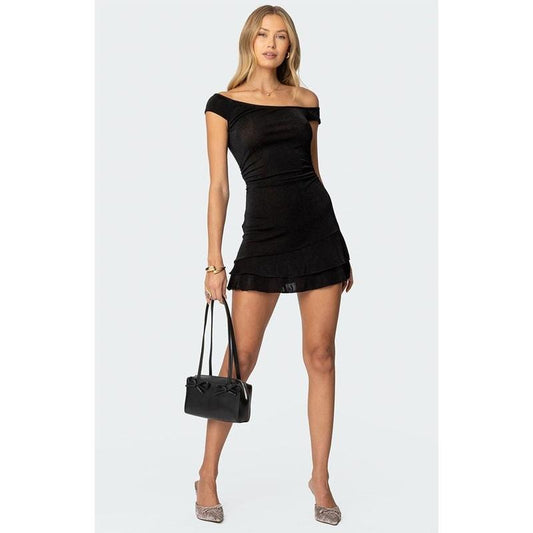 Edikted Women's Carey Asymmetric Mini Dress
