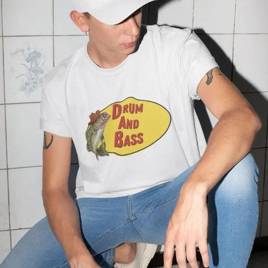 Edm merch-drum and bass T shirt Cotton Crewneck