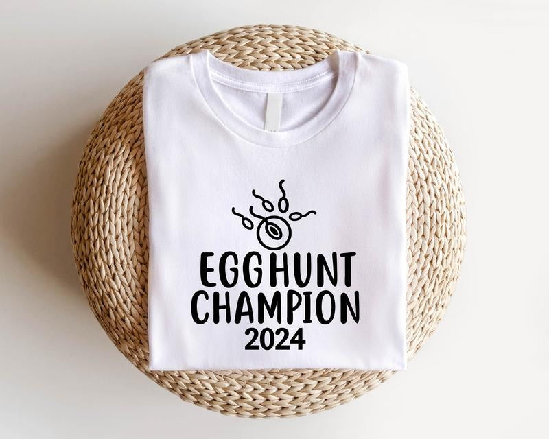Egg Hunt Champion 2024 Shirt, Easter Pregnancy Announcement Tee For Father, Funny New Daddy Shirt, Dad To Be Gift Shirt For Spring, Easter Gift For Husband.