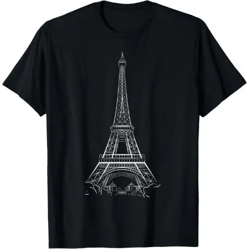 Eiffel Tower T-shirt T-Shirt Made in USA Hoodie, Sweatshirt | DripVista.com