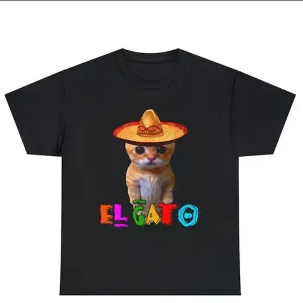 El Gato Mexican Kitten T-Shirt Hoodie, Sweatshirt | DripVista.com