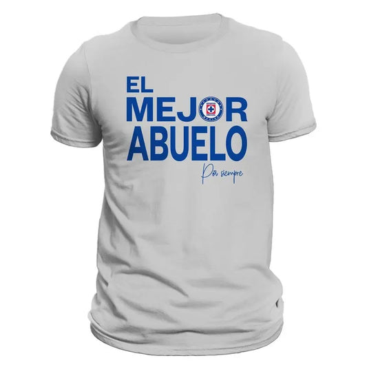 El Mejor Abuelo Por Siempre Cruz Azul Men's T-Shirt Casual Classic