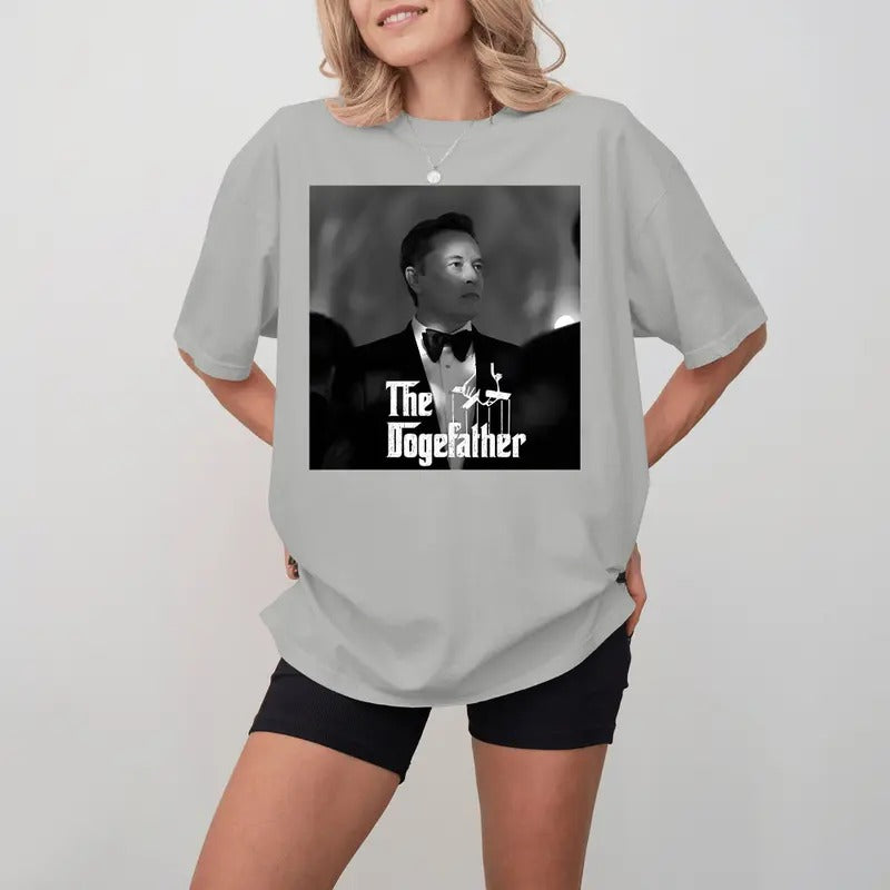 El0n M.u.s.k The Dogefather Shirt  - Unisex Heavy Cotton Tee