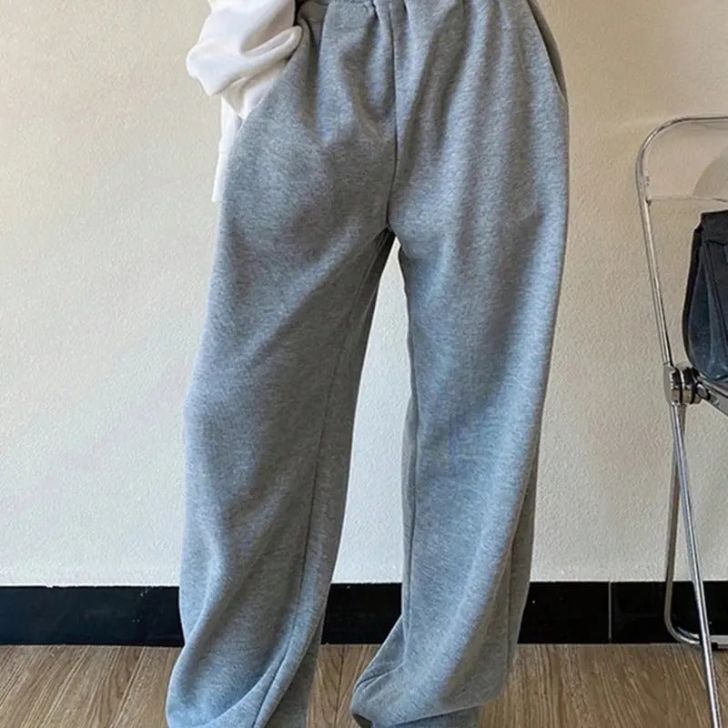 Elastic Waist Slant Pocket Sweatpants Loose Straight Leg Pants Loose Workout Joggers Bottoms T-Shirts, Hoodie, Sweatshirt