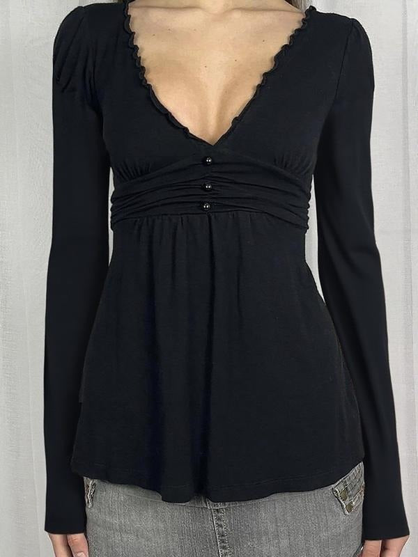 Elegant Superhero team Neck Lace Trim Long Sleeve T-Shirt for Women, Basic Autumn Winter A-Line Vintage Style Top,...